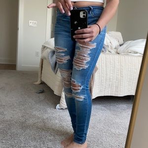 Pacsun Ripped Distressed Skinny Jeans size 25